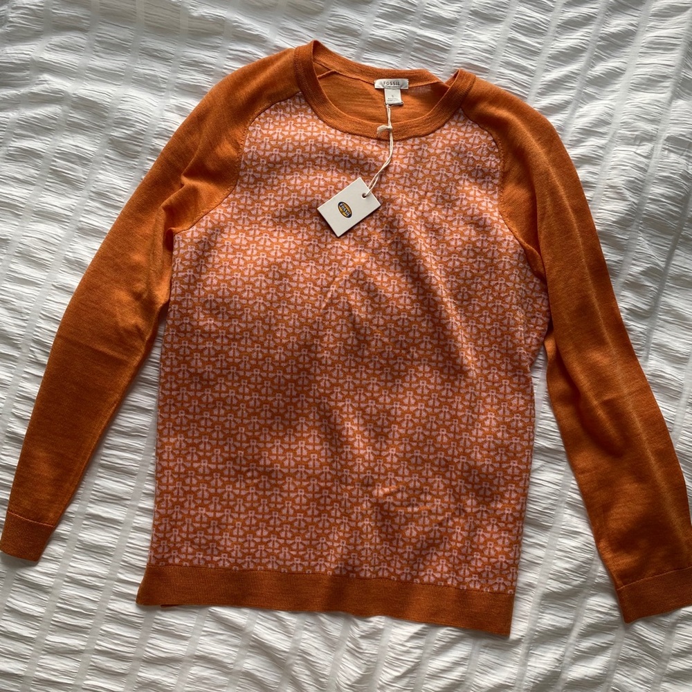 Fossil Orange Sweater